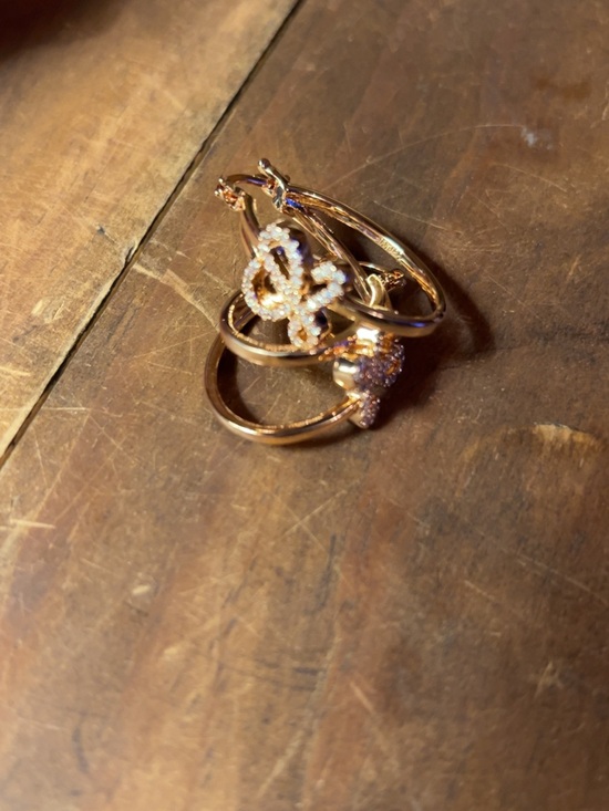 Jewelry - Gold-Tone Floral Cluster Hoop Earrings - Women Jewelry Earrings